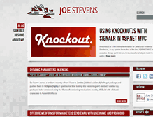 Tablet Screenshot of joe-stevens.com